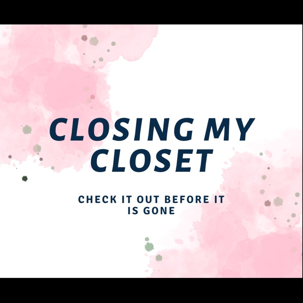 I am shutting down my closet.